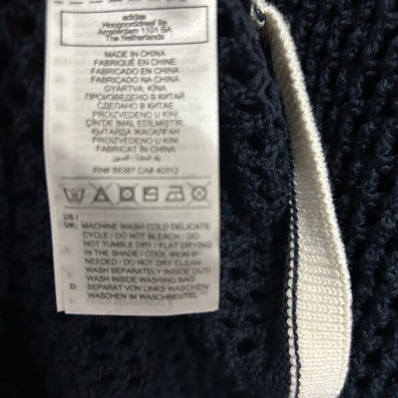 NEW Adidas x Wales Bonner Knit Tee Night Indigo & Wonder White Sz XL Urban Luxe - Picture 13 of 14